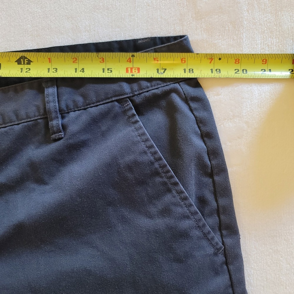 Blue Crown Men's Size 38 Blue Chino Shorts Flat Front - Picture 4 of 11